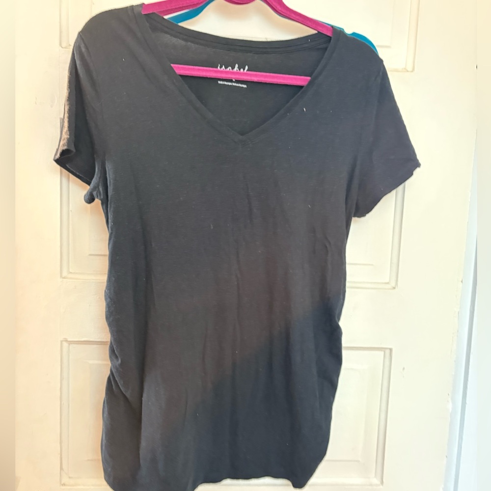 Women's Black V-Neck T-Shirt